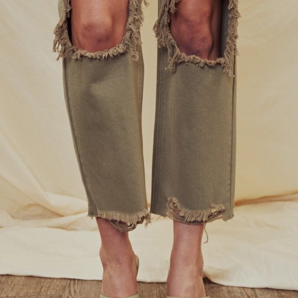 High Rise Straight Leg Jeans - Picture 3 of 3